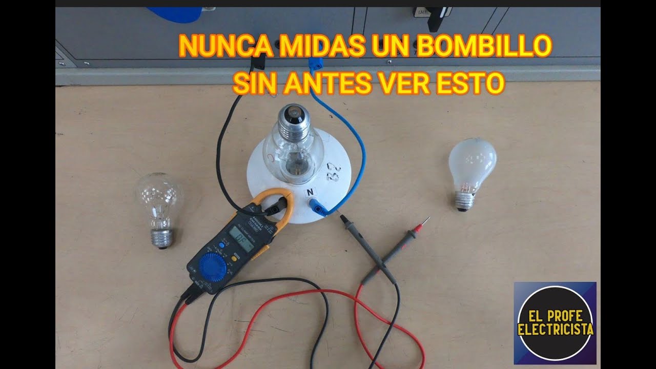 como medir la resistencia de un foco con multimetro