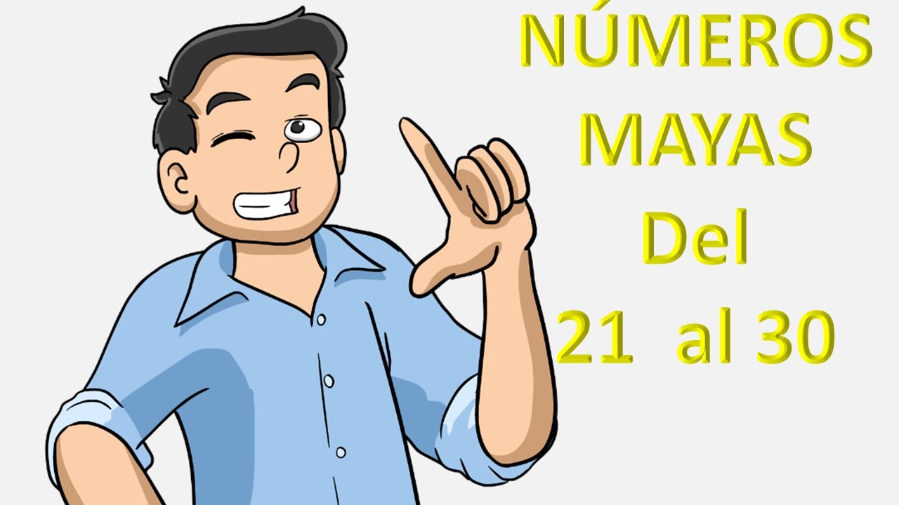 como se escribe el numero 21 en maya
