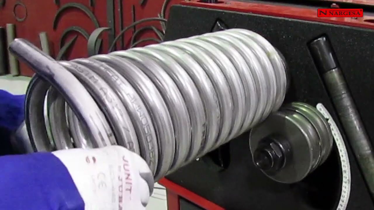 conjunto de tubos en forma de espiral
