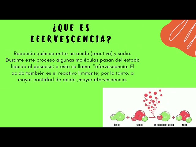 en que consiste la efervescencia