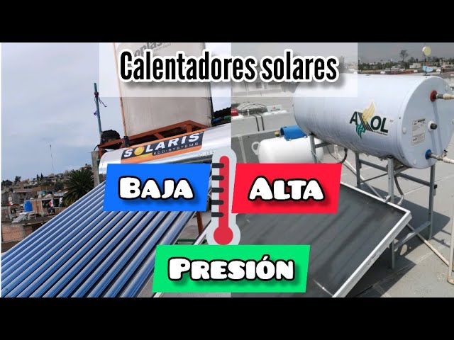placa solar con deposito de agua