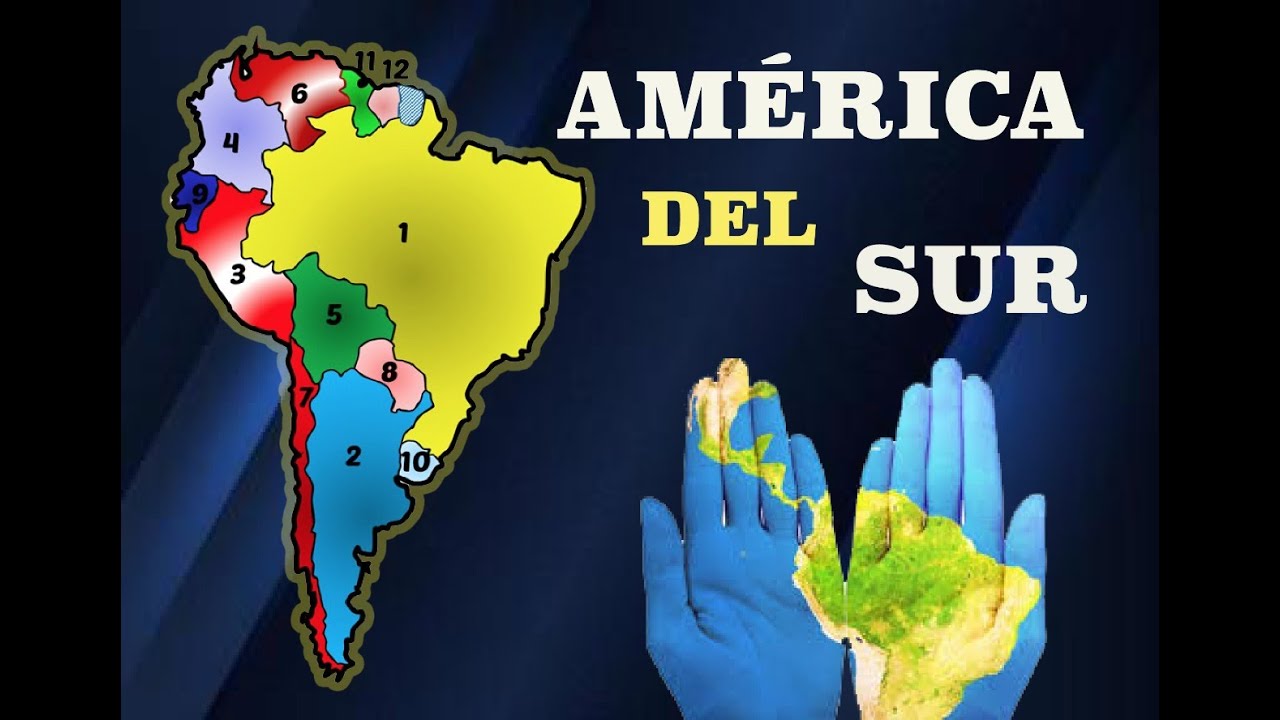 américa del sur con nombres