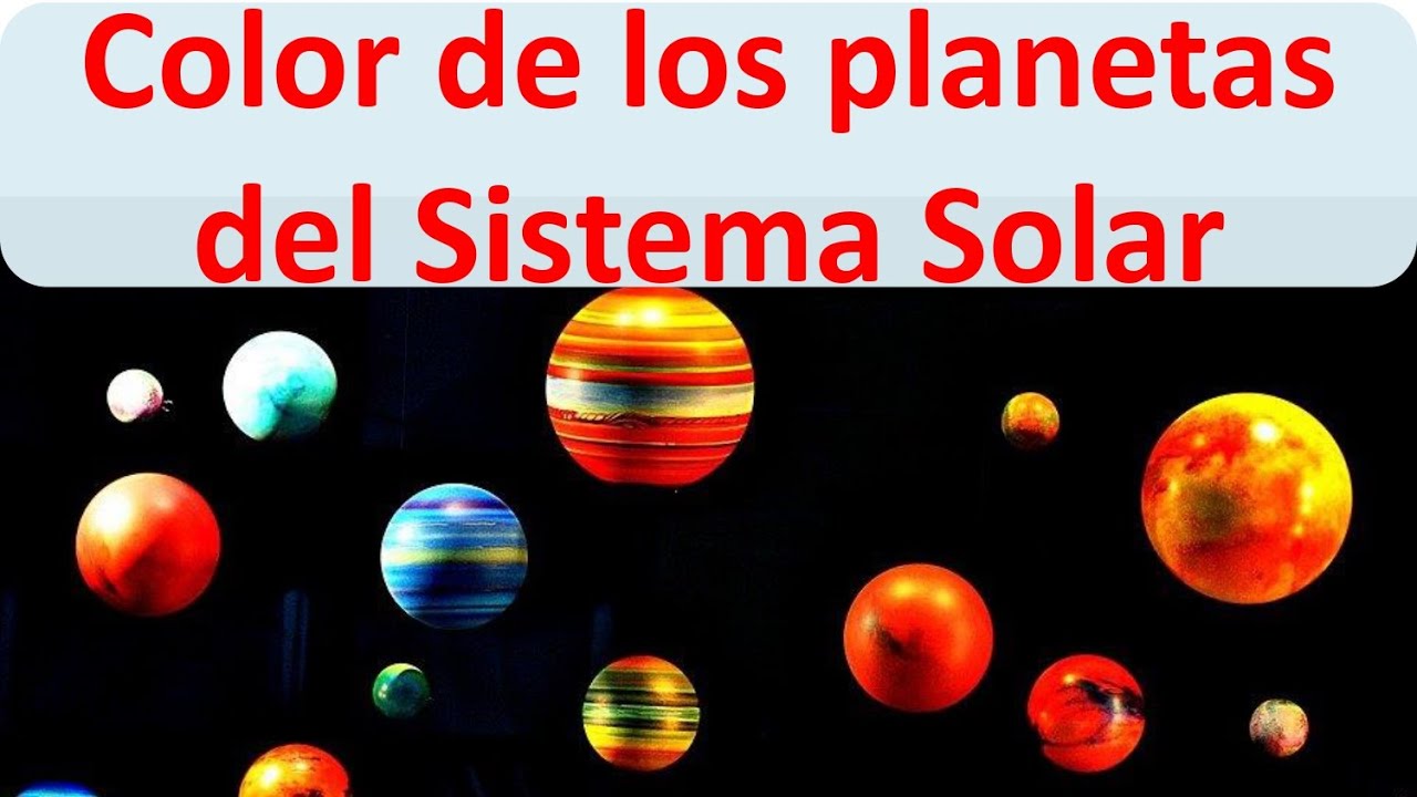 de que color son los planetas solares