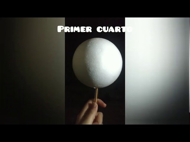 experimento de las fases de la luna