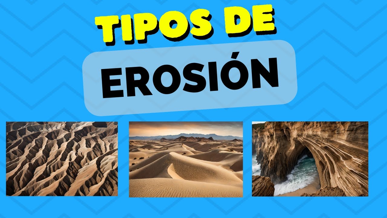 la erosión de las formas de relieve