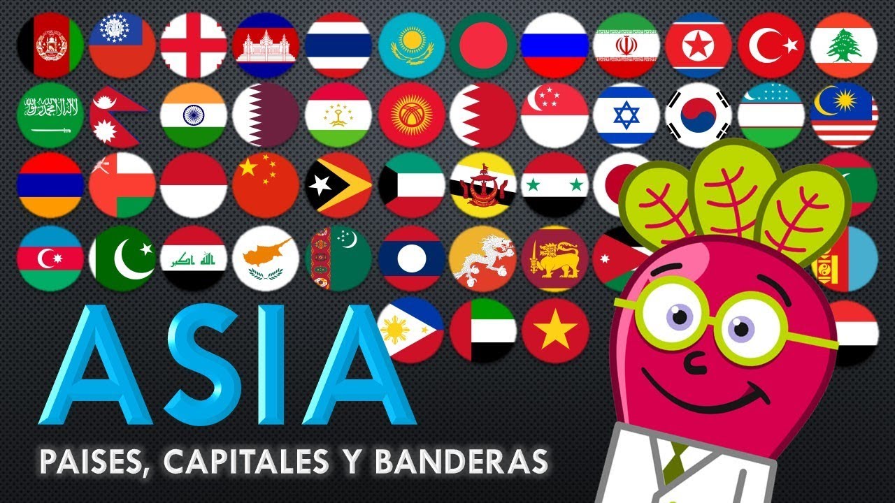banderas asiaticas y sus nombres