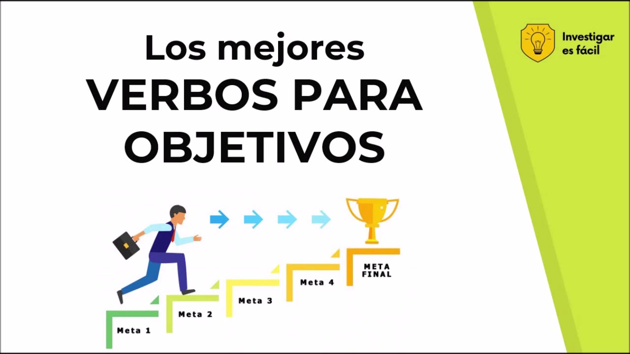 verbos para objetivos generales y específicos
