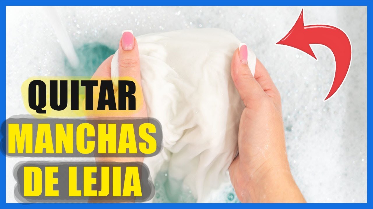 como quitar manchas rosas de lejia en ropa blanca