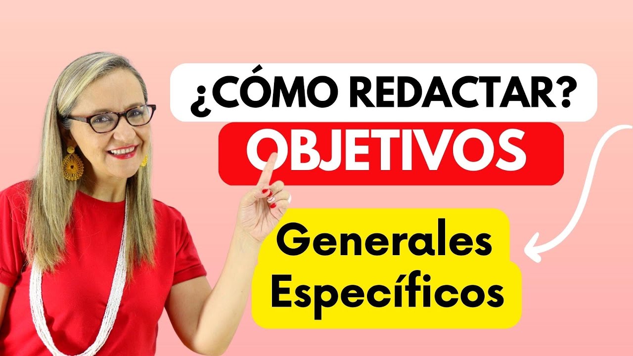 como redactar un objetivo de aprendizaje