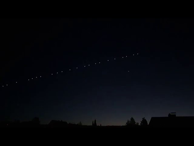 linea de estrellas en movimiento