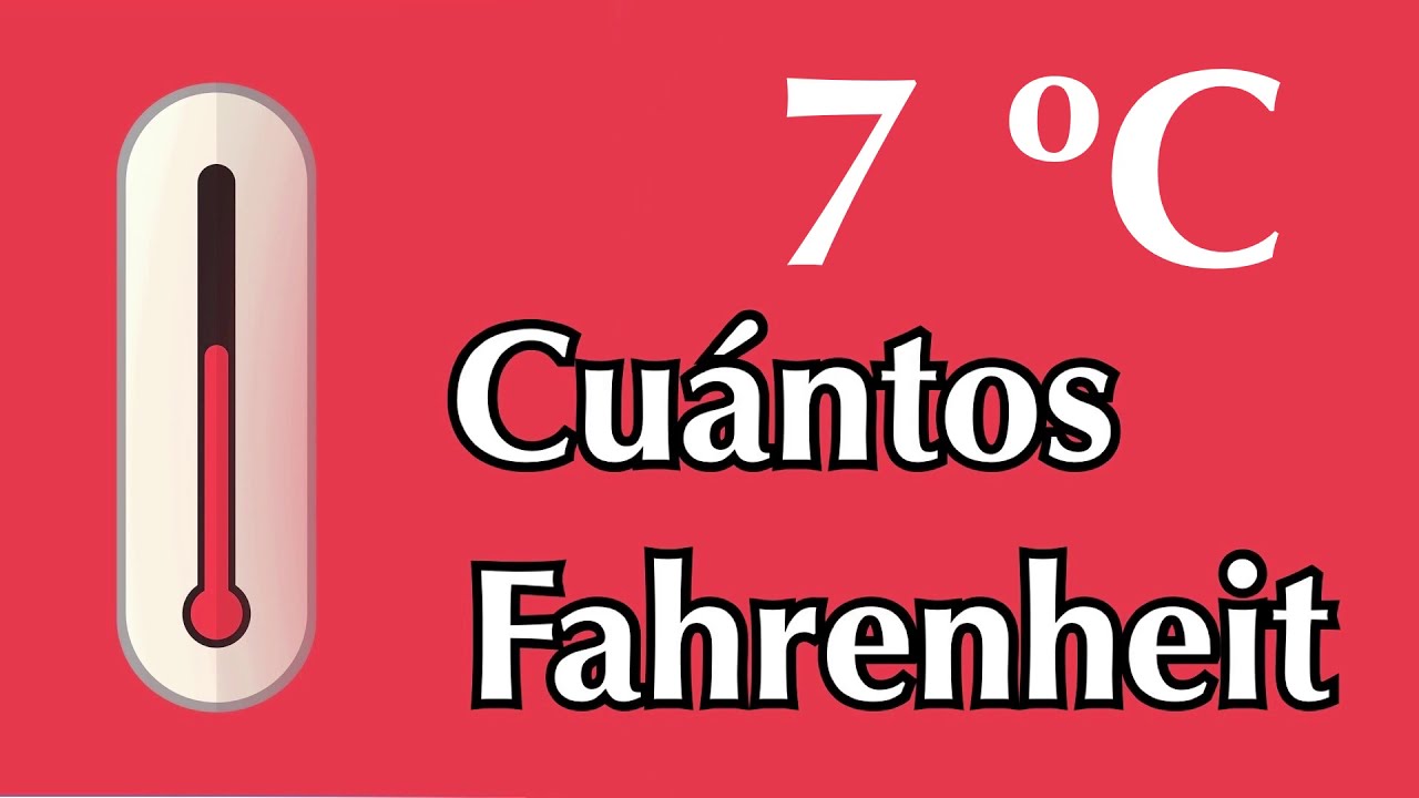 7 grados farenheit a centigrados