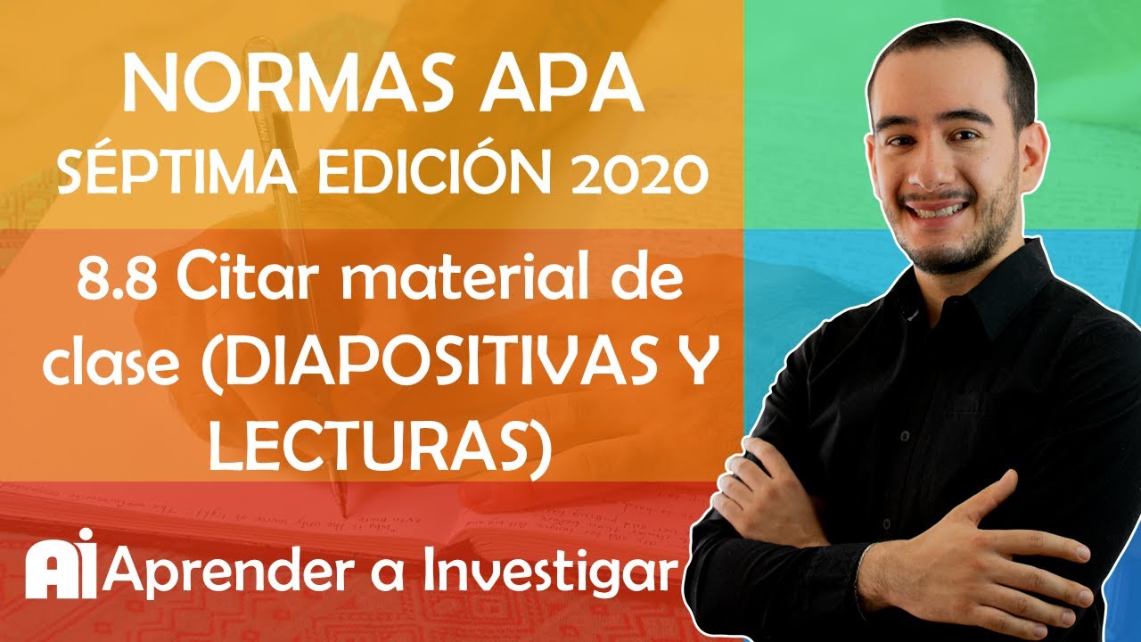 como citar material de clase en apa