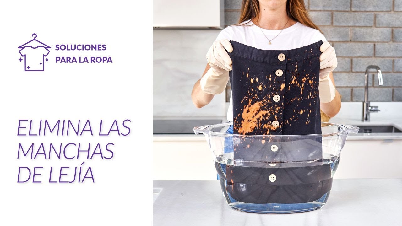 cómo quitar las manchas de lejía