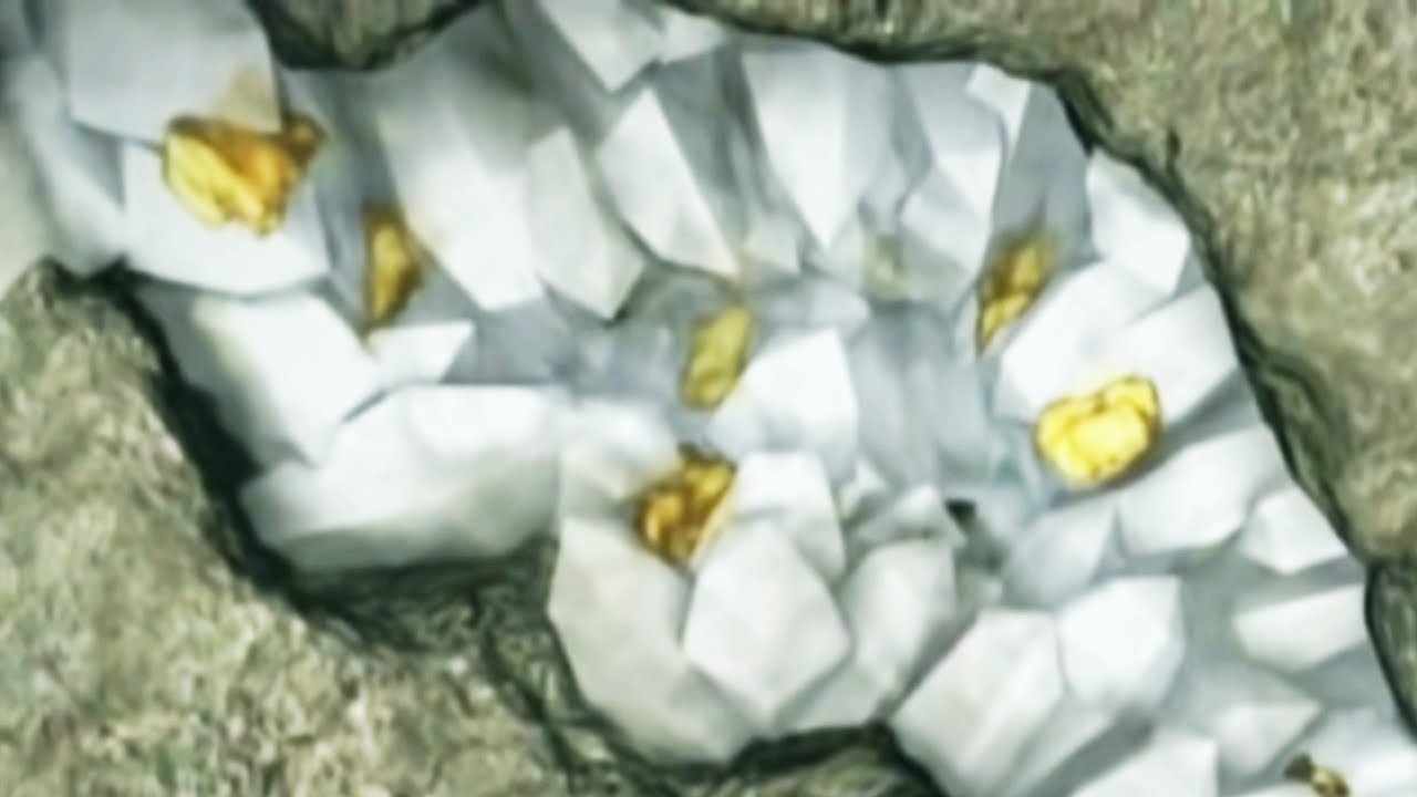 como se forma el oro en los ríos