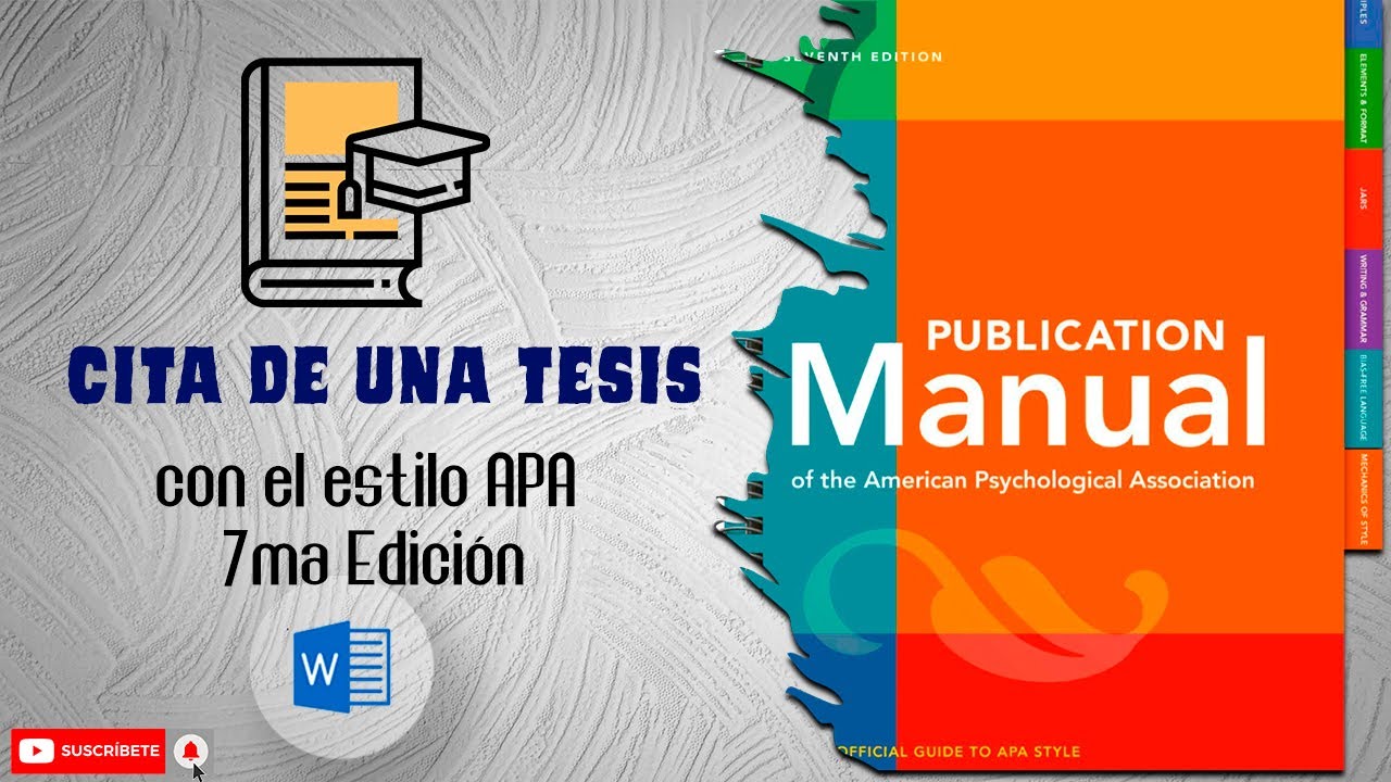 citar tesis en apa 7