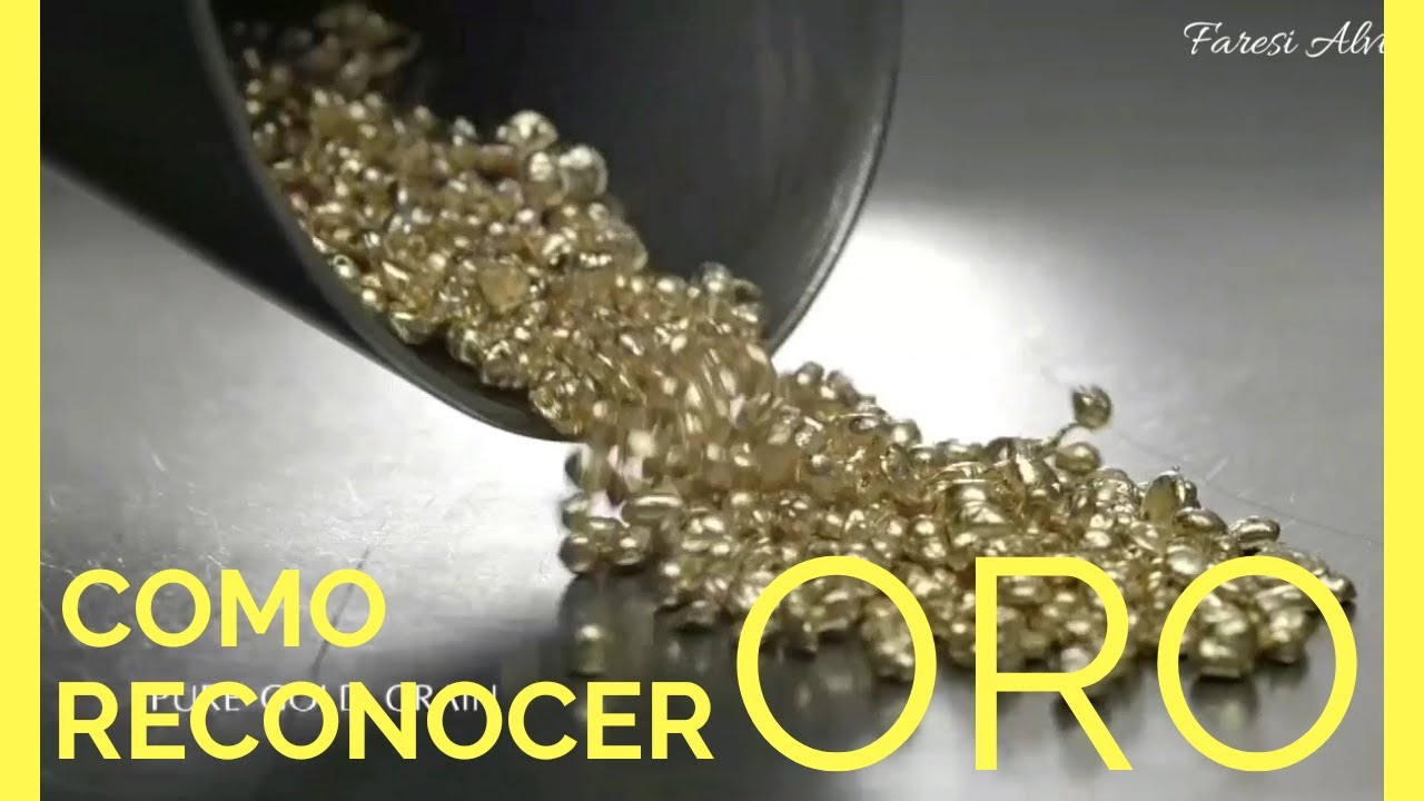 como saber que algo es de oro