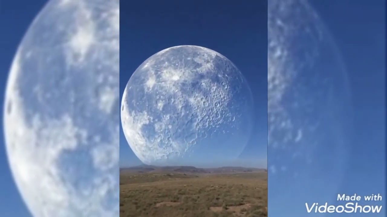 la luna sale por el este