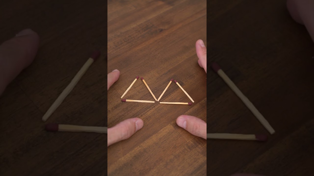 mueve 4 cerillas y forma 2 flechas iguales